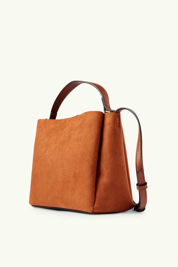 Women - Small shopper - faux suede - light brown