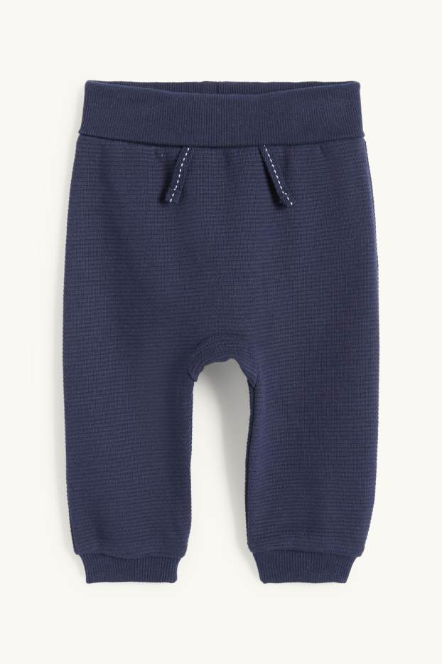 Bébés garçons - Oursons - tenue pour bébé - doublé en peluche - 3 pièces - bleu  / beige