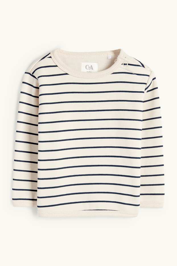 Bébés garçons - Oursons - tenue pour bébé - doublé en peluche - 3 pièces - bleu  / beige