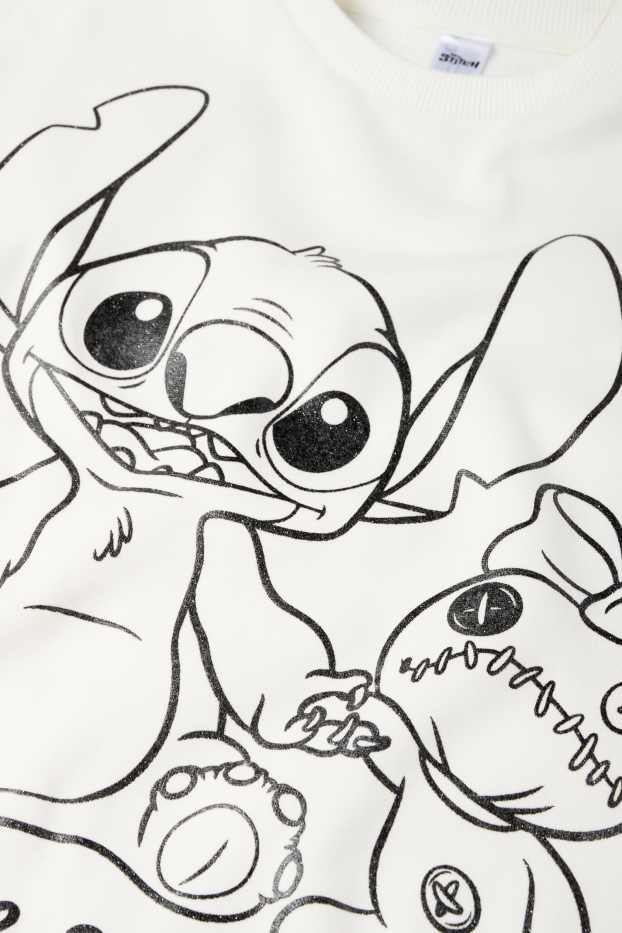 Enfants filles - Lilo & Stitch - sweat - blanc