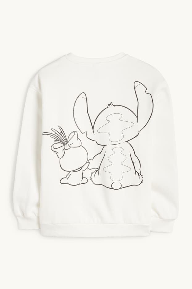 Enfants filles - Lilo & Stitch - sweat - blanc