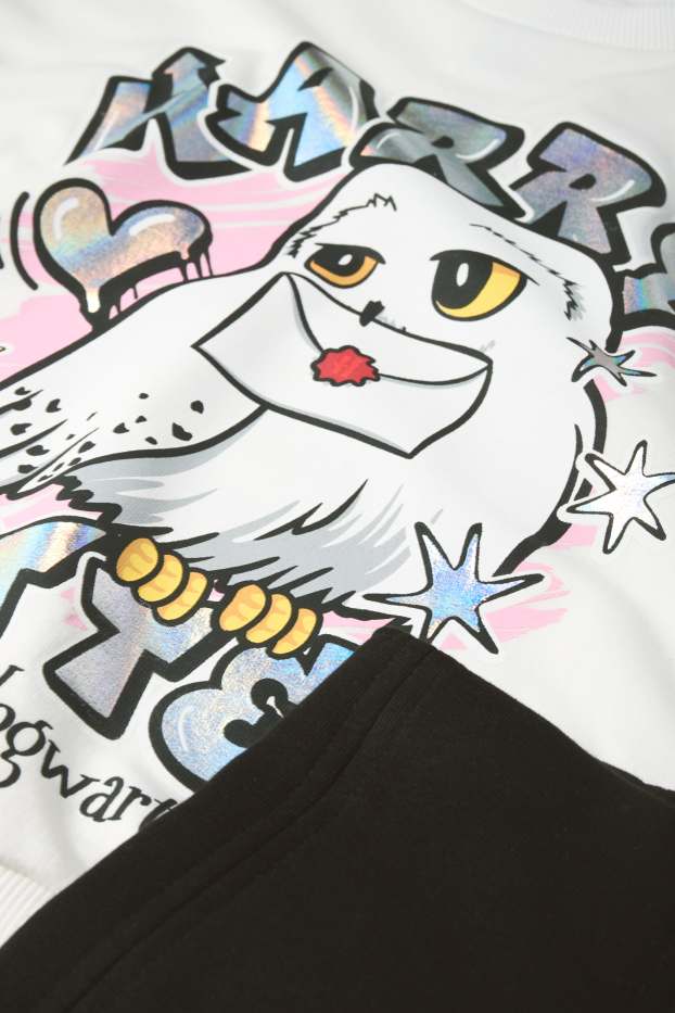 Kinder Mädchen - Harry Potter - Set - Sweatshirt und Rock - 2 teilig - schwarz / weiss