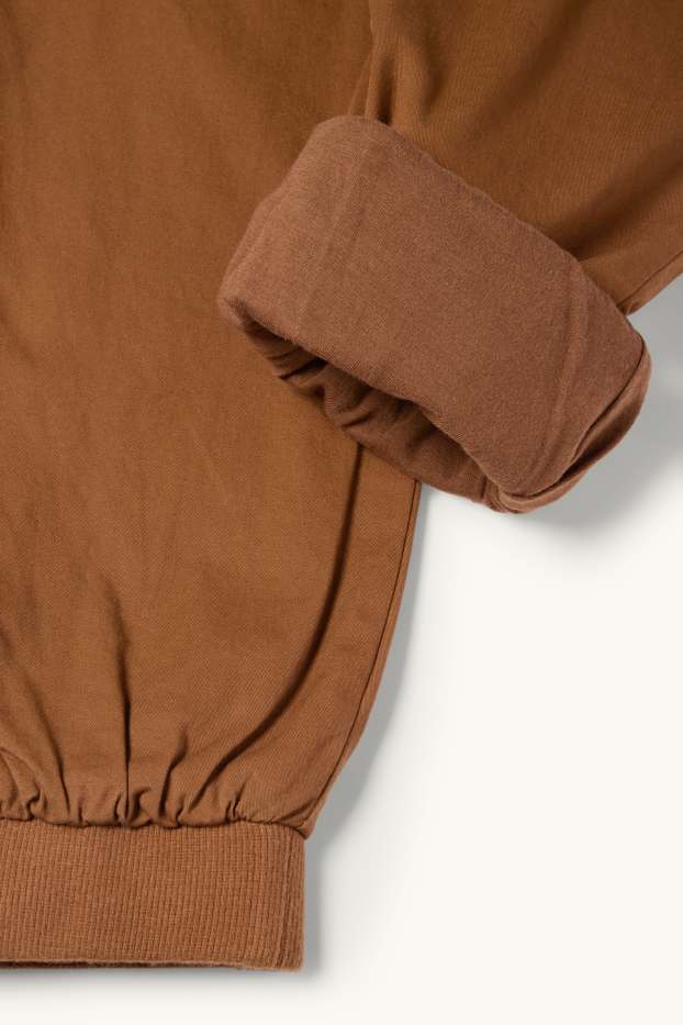 Enfants garçons - Pantalon cargo chaud - marron