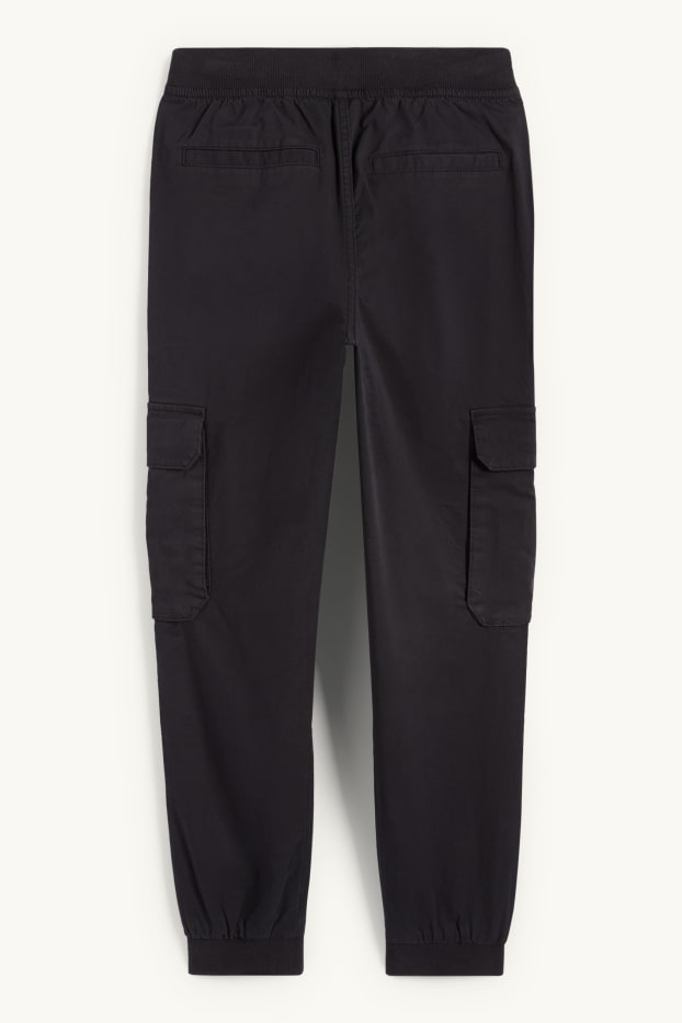 Copii - Băieți - Pantaloni cargo termoizolanți - negru