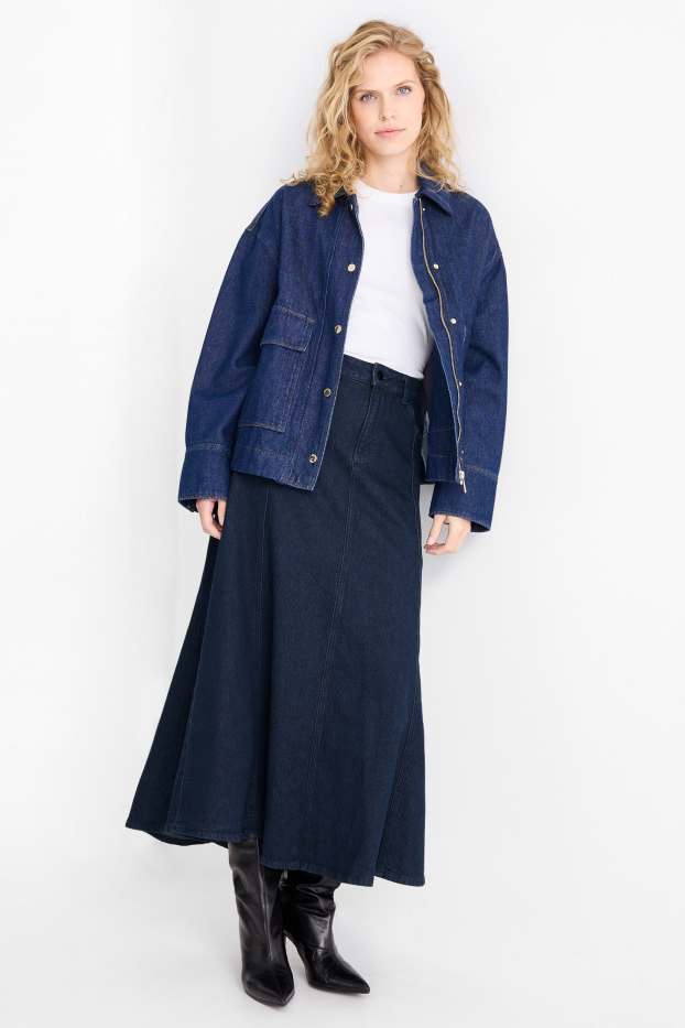 Dona - Faldilla texana - texà blau fosc