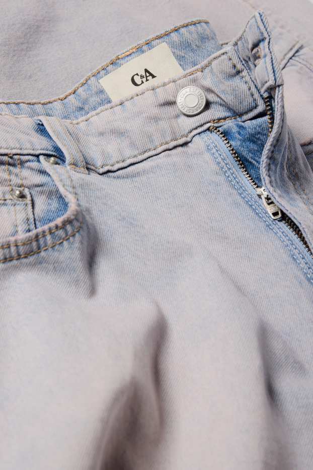 Femmes - Wide leg jean - low waist - rose