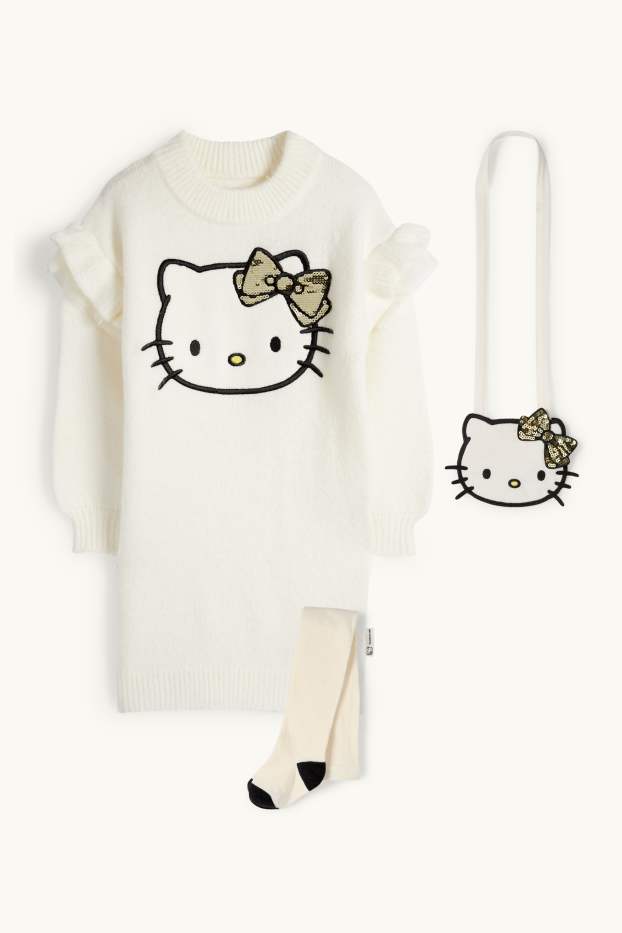 Nena - Hello Kitty - conjunt - vestit de punt, bossa i leotards - blanc trencat