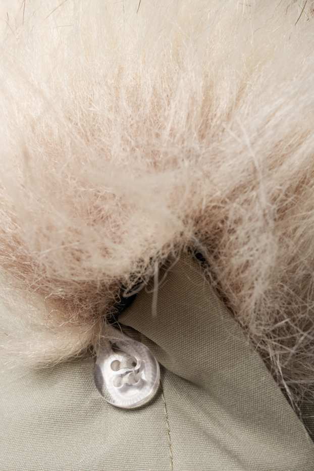 Kinder Mädchen - Regenjacke mit Kapuze - gefüttert - wasserdicht - hellgrau