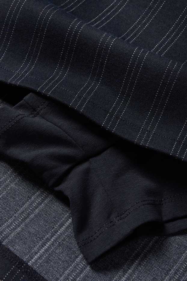 Dames - Skort - krijtstrepen - donkerblauw