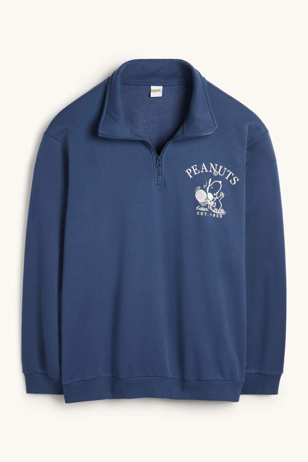 Hommes - Sweat - Peanuts - bleu foncé
