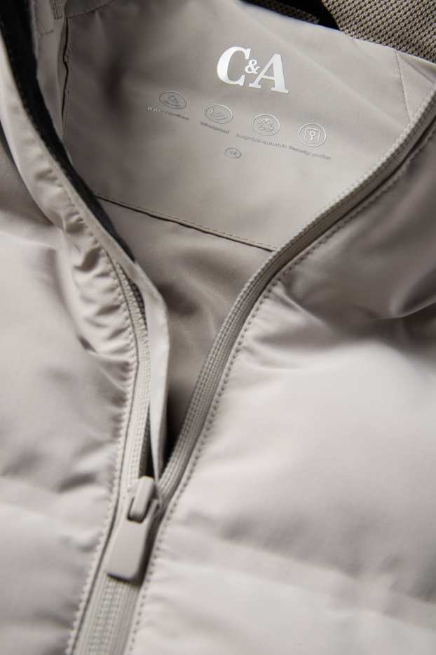 Heren - Bodywarmer - waterafstotend - lichtgrijs