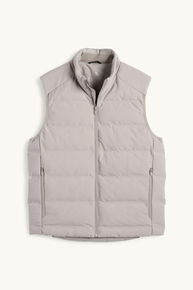 Heren - Bodywarmer - waterafstotend - lichtgrijs