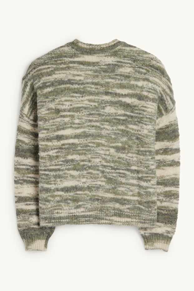 Femmes - Pull - texturé - vert