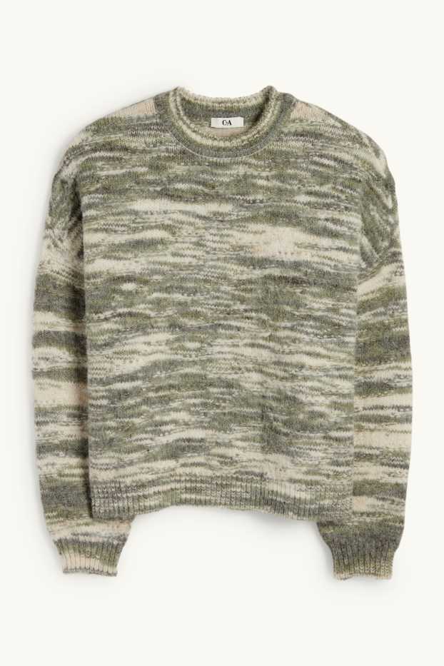 Femmes - Pull - texturé - vert