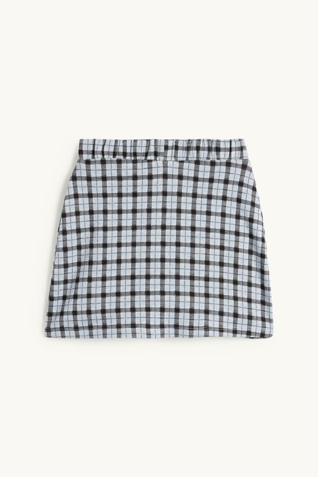 Enfants filles - Jupe - à carreaux - bleu