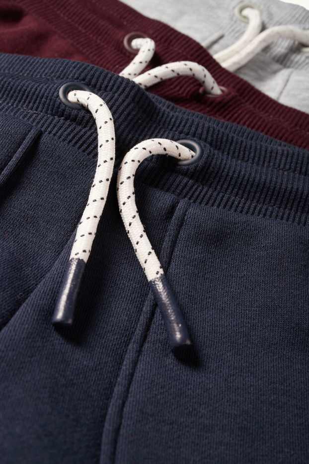 Kinderen: jongens - Set van 3 - joggingbroek - donkerblauw