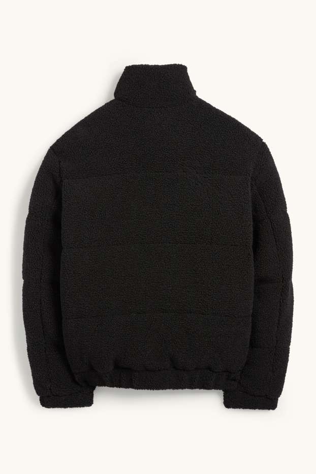 Hommes - Doudoune en peluche - noir