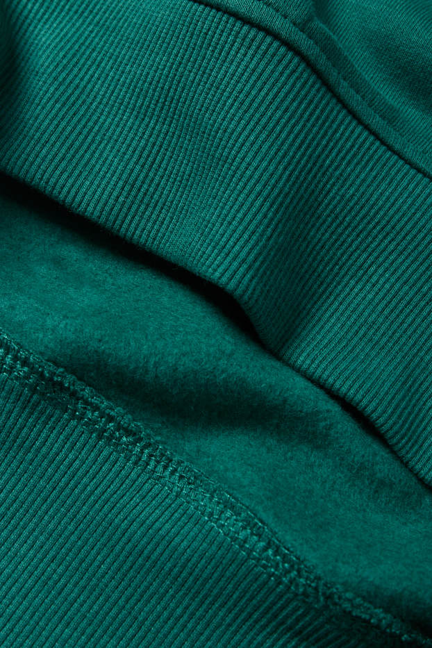 Enfants garçons - Renne et snowboard - sweat à capuche de Noël - vert