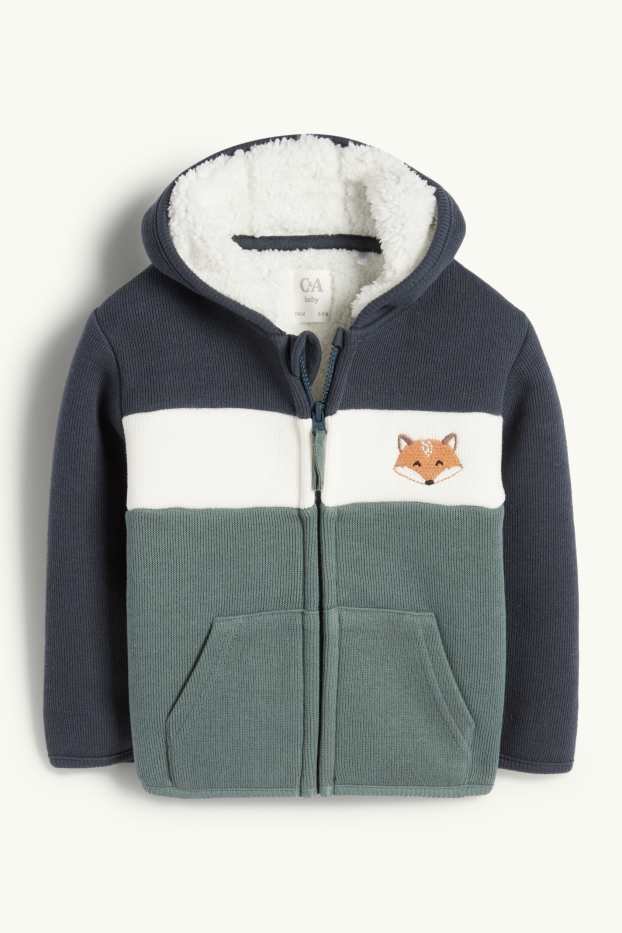 Nadó nen - Guineu - dessuadora oberta - blau fosc