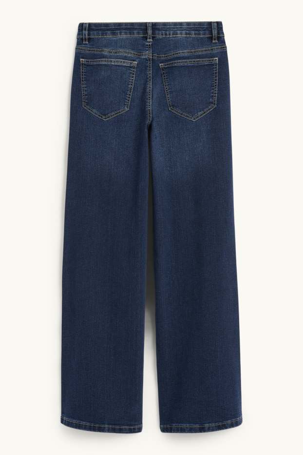 Nena - Wide Leg Jeans - texà blau fosc