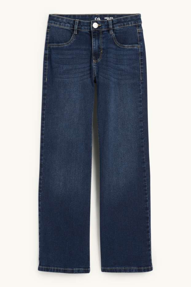Nena - Wide Leg Jeans - texà blau fosc