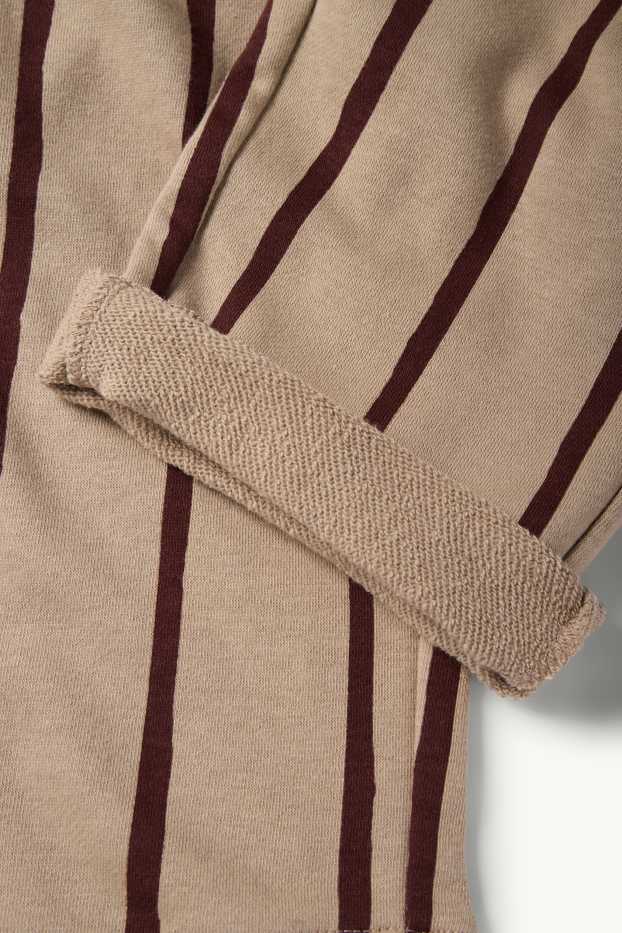 Copii - Băieți - Urs - set - bluză de molton și pantaloni de trening - 2 piese - maro