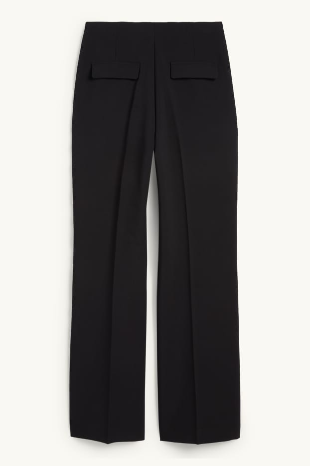 Mujer - Pantalón de oficina - high waist - wide leg - negro