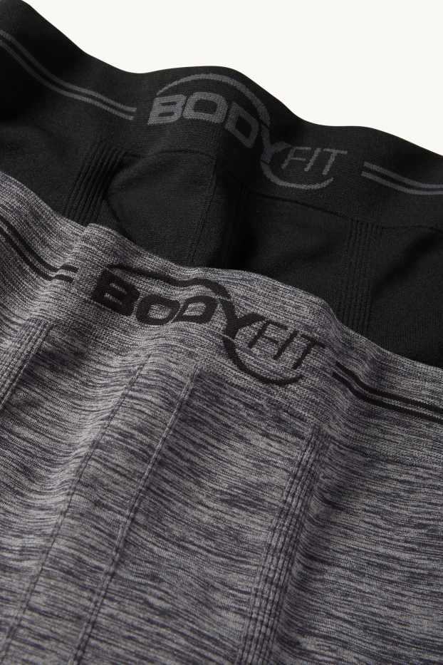 Home - Paquet de 2 - calçotets trunk - sense costures - negre