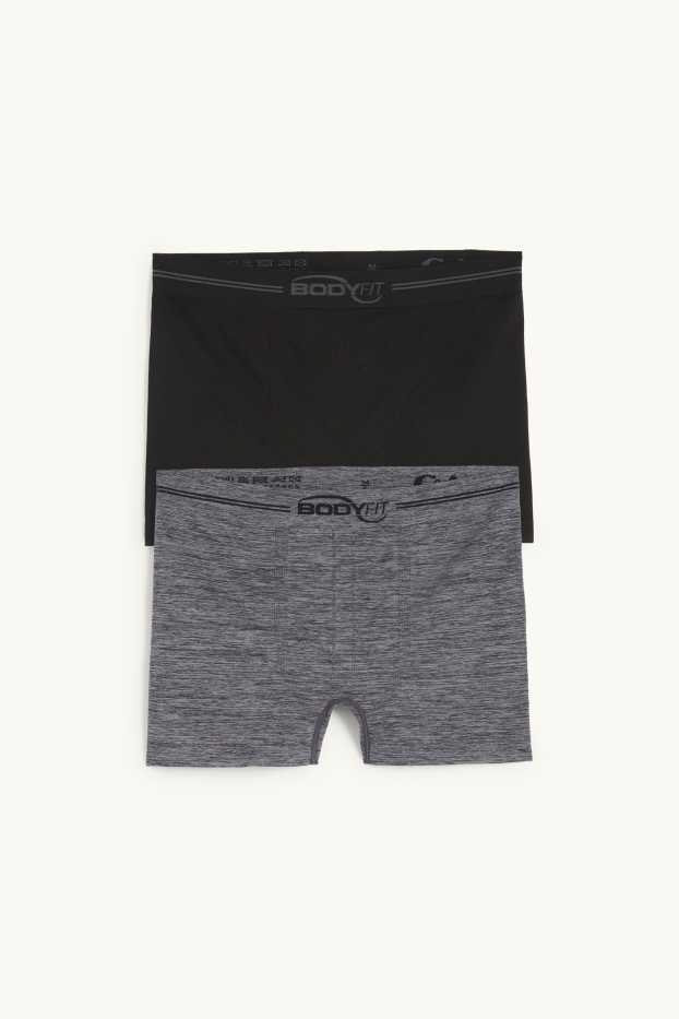 Home - Paquet de 2 - calçotets trunk - sense costures - negre