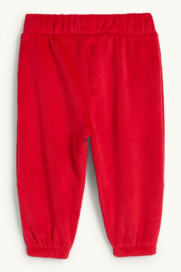 Nadó nen - Ren - pantalons de xandall tèrmics nadalencs per a nadó - acanalats - vermell