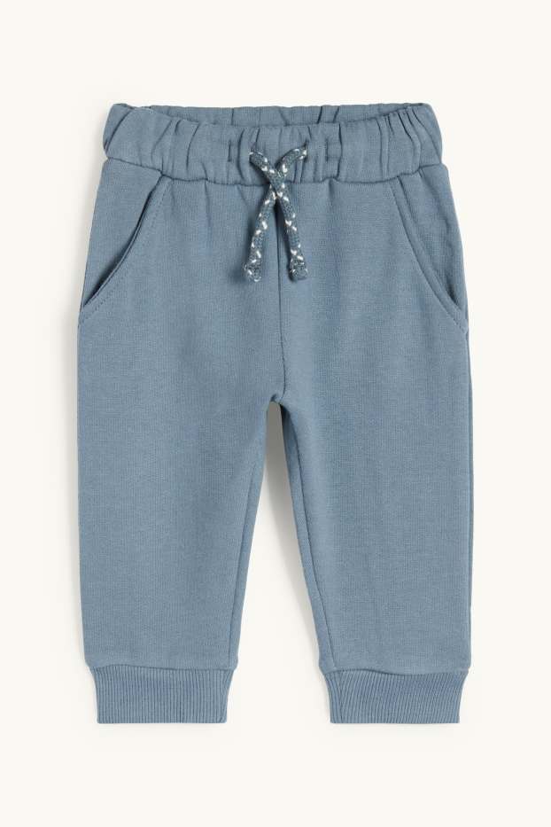 Baby Jungen - Wolf und Elch - Baby-Outfit - 2 teilig - hellbeige