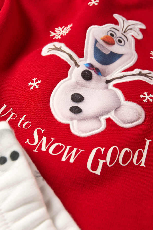 Unisexe - La Reine des Neiges - pyjama bébé - 2 pièces - rouge