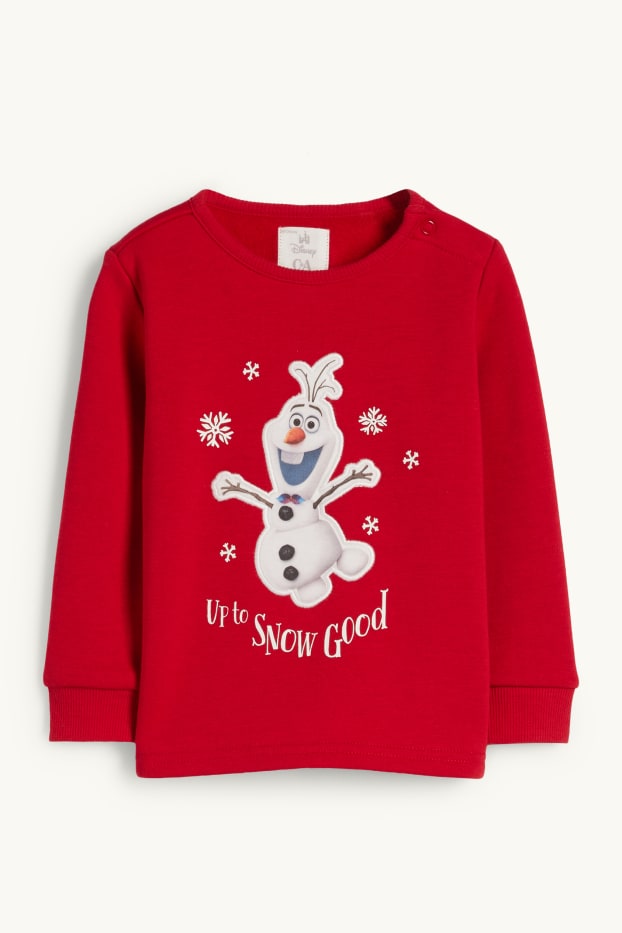 Unisexe - La Reine des Neiges - pyjama bébé - 2 pièces - rouge