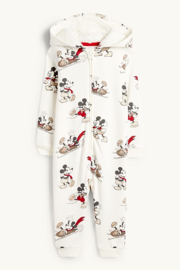 Baby Buben - Micky Maus - Baby-Overall - cremeweiß