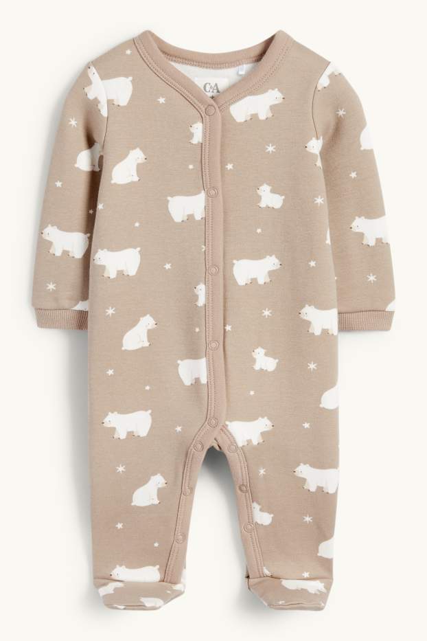 Unisex - Orso polare - pigiama per neonati - beige
