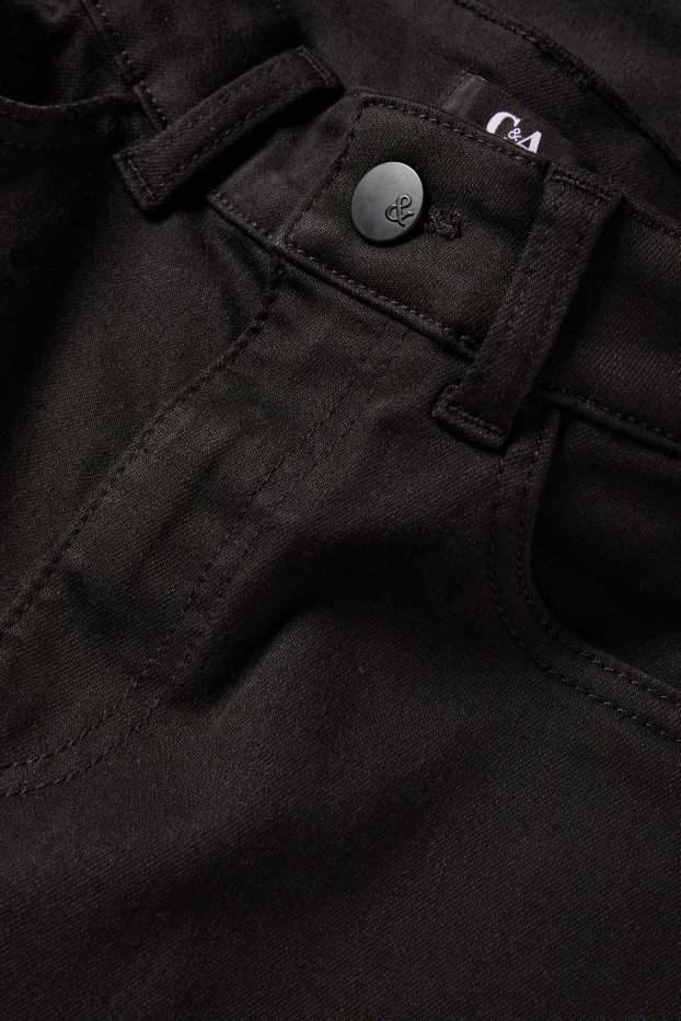Dámské - Slim jeans - high waist - černá
