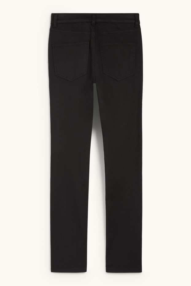 Dámské - Slim jeans - high waist - černá