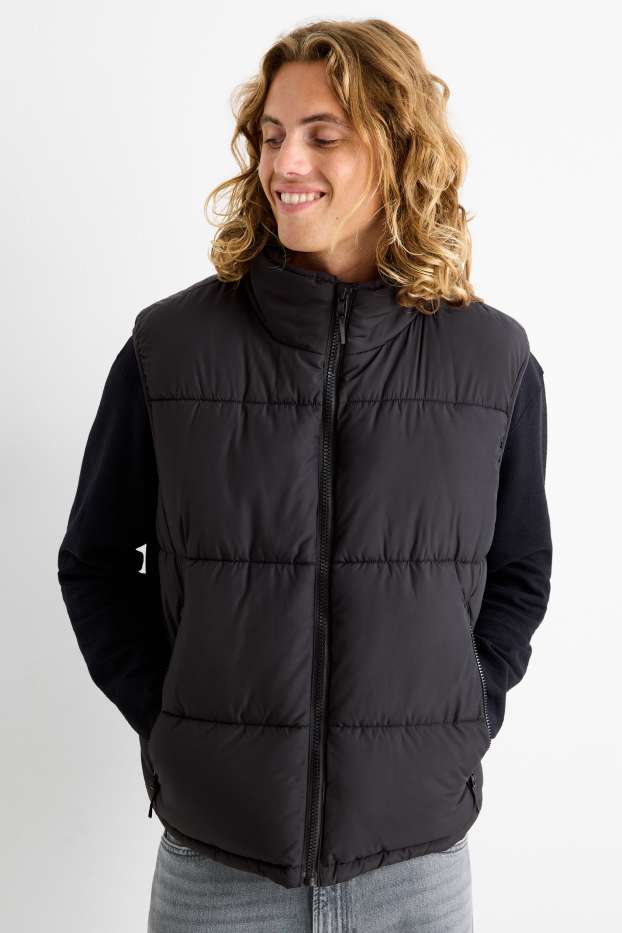 Home - Armilla embuatada - negre