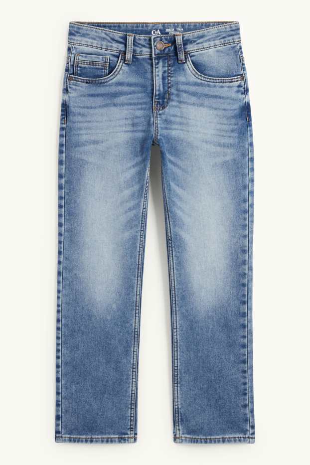 Children Boys - Straight jeans - thermal jeans - jog denim - LYCRA® - denim-light blue
