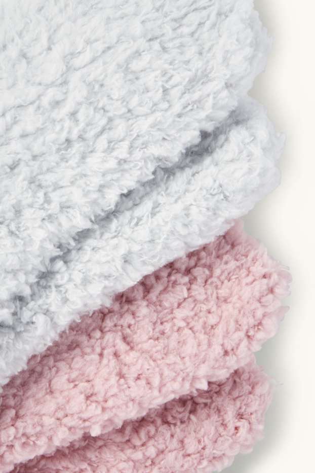Femmes - Lot de 2 paires - chaussettes - rose