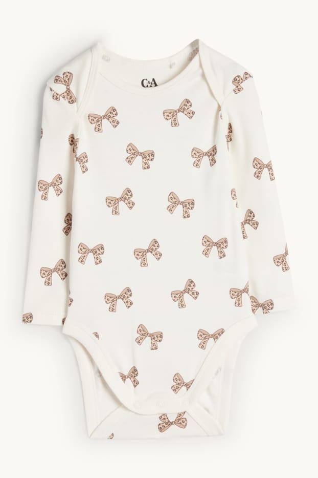 Neonate - Fiocco - body per neonate - bianco crema