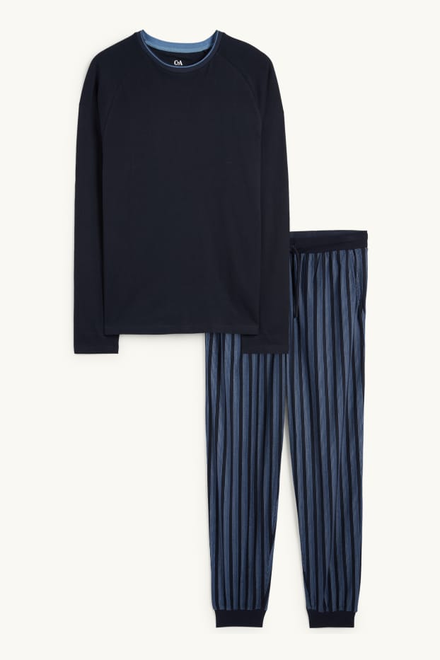 Herren - Pyjama - dunkelblau