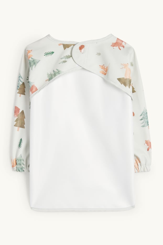 Unisex - Waldtiere - Baby-Ärmellätzchen - hellgrau