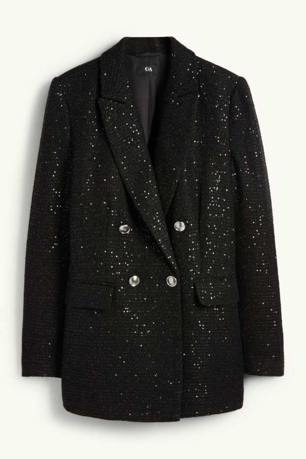 Dona - Blazer de lluentons - regular fit - negre