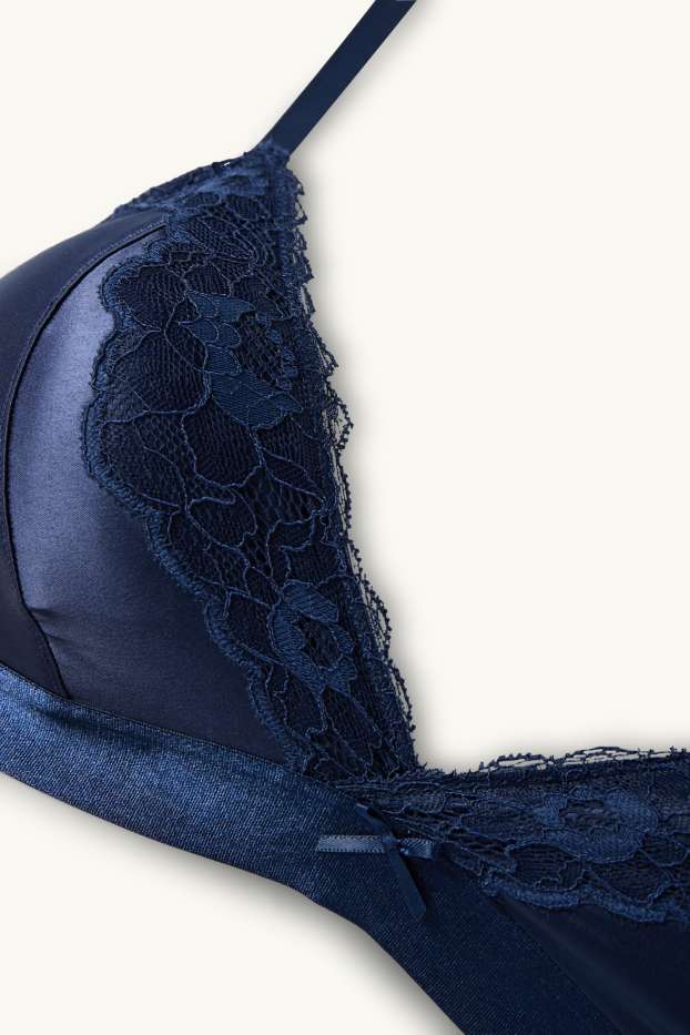 Women - Bralette - padded - dark blue