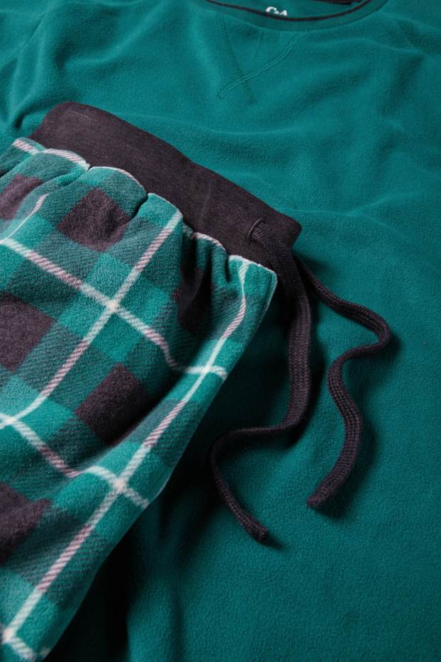 Hommes - Pyjama d’hiver - vert foncé