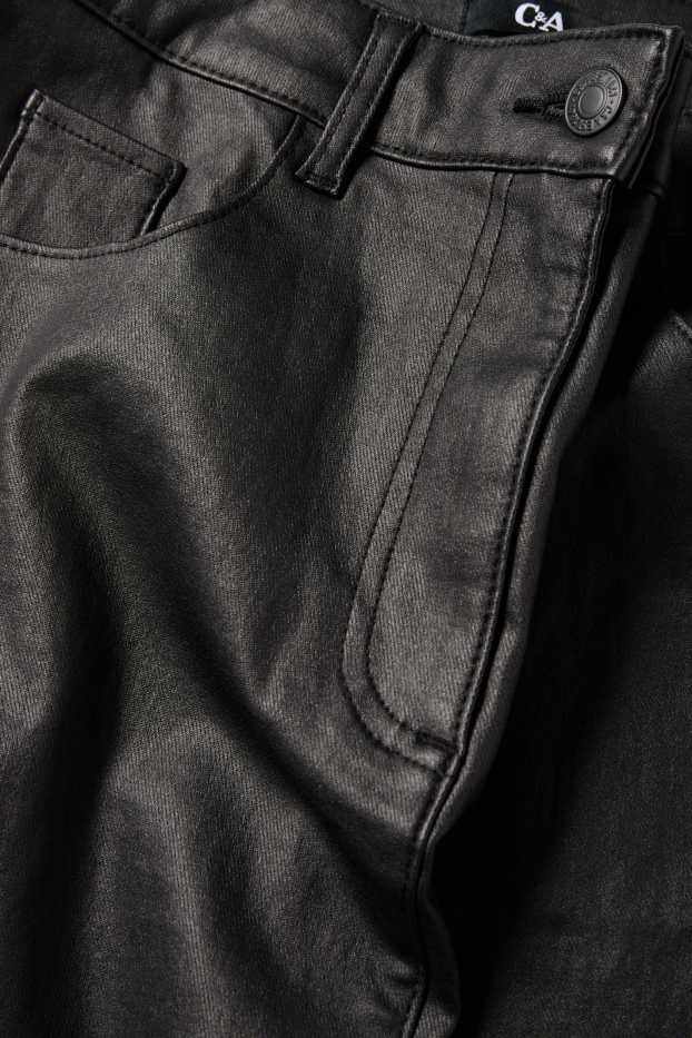 Donna - Minigonna - effetto brillante - nero