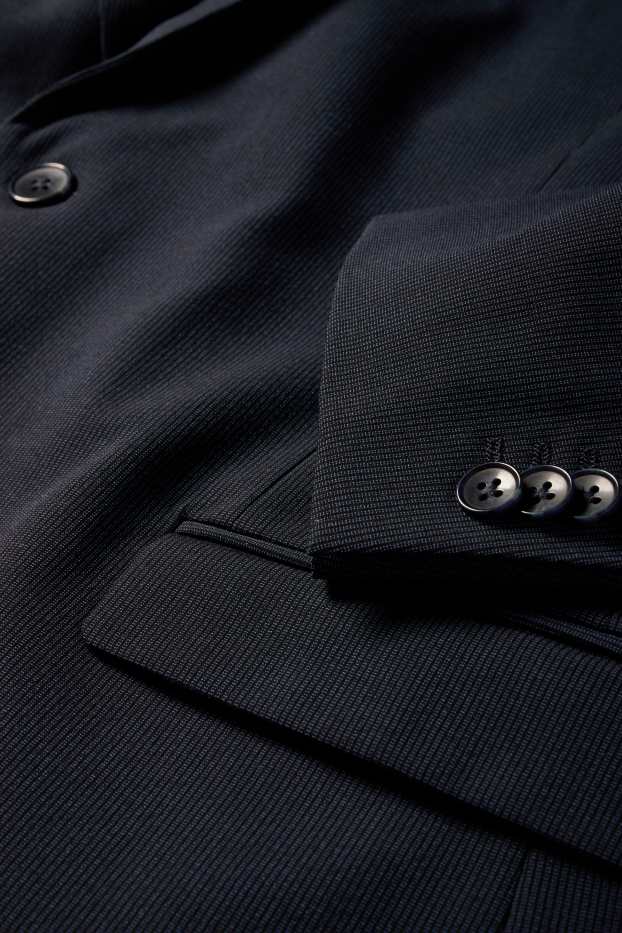 Hommes - Veste de costume - body fit - Flex - LYCRA® - bleu foncé