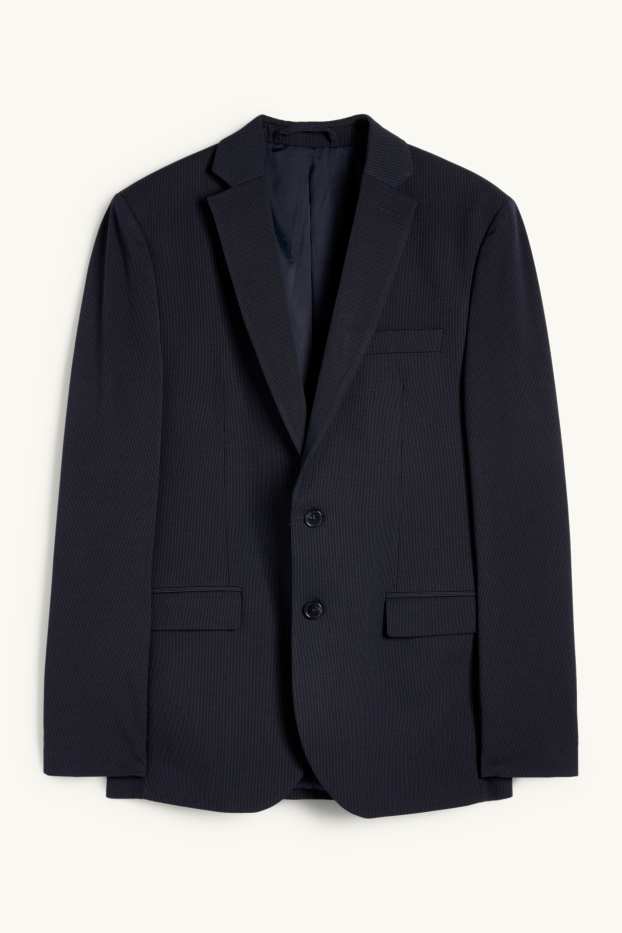 Hommes - Veste de costume - body fit - Flex - LYCRA® - bleu foncé