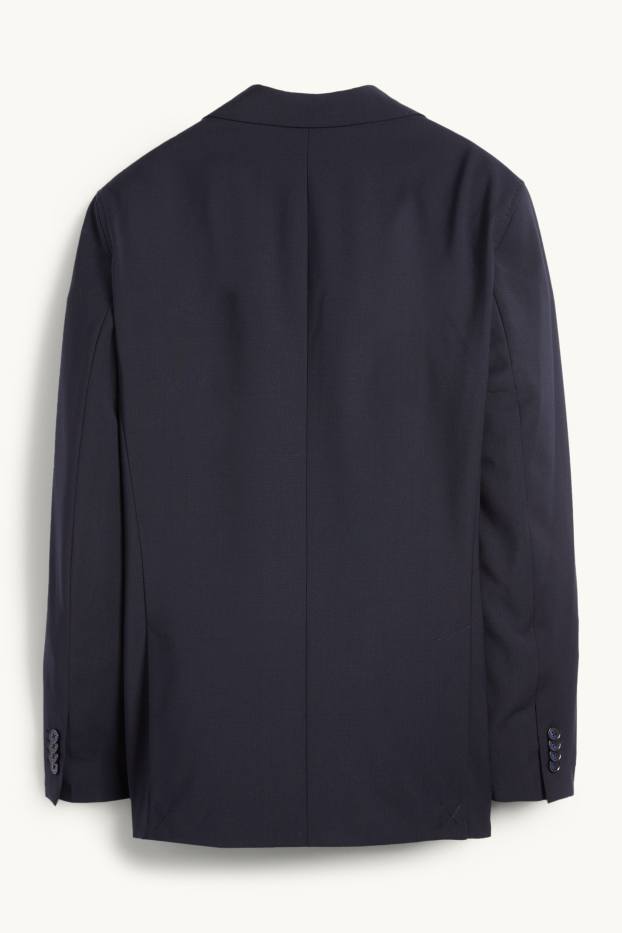 Bărbați - Sacou modular - regular fit - Flex - amestec de lână - LYCRA® - albastru închis